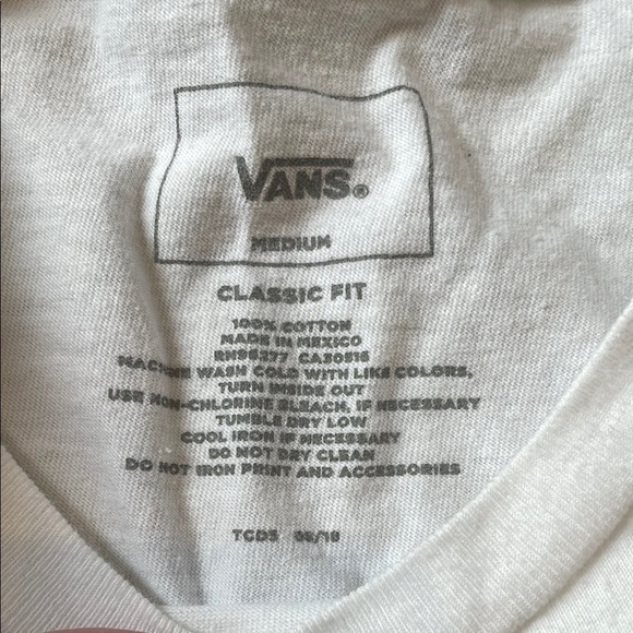 Vans White Short Sleeve Tee - Picture 5 of 5